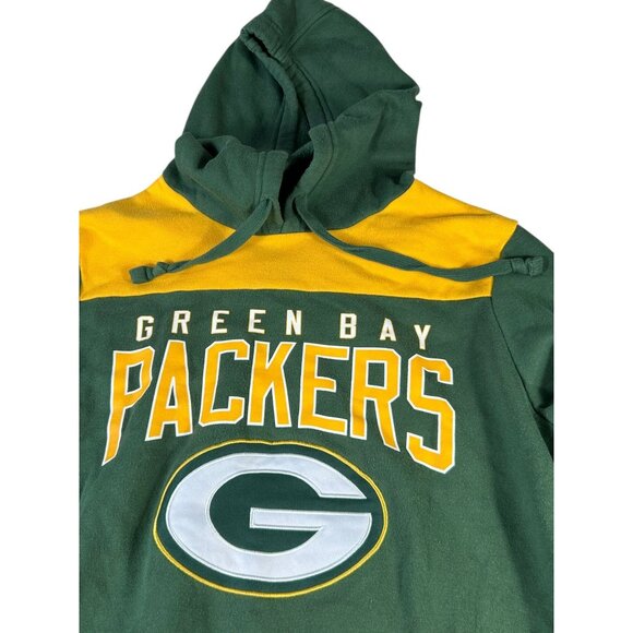 Green Bay Packers NFL Fleece Hooded Pullover Jacket Size S Embroidered Green - Picture 2 of 8